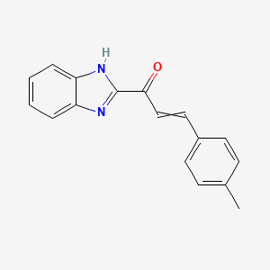 1-(1H-benzimidazol-2-yl)-3-(4-methylphenyl)prop-2-en-1-one