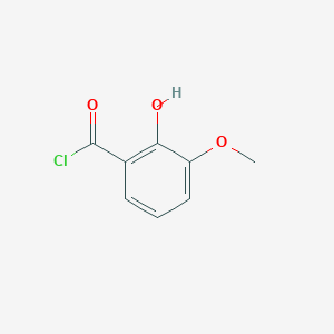 molecular formula C8H7ClO3 B1462263 2-Hydroxy-3-methoxybenzoyl chloride CAS No. 82944-14-7