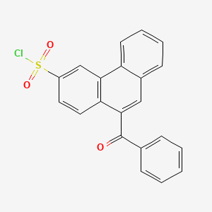 10-Benzoylphenanthrene-3-sulfonyl chloride