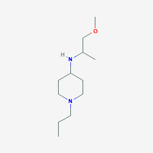 molecular formula C12H26N2O B1462265 N-(1-methoxypropan-2-yl)-1-propylpiperidin-4-amine CAS No. 864423-84-7