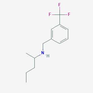molecular formula C13H18F3N B1462266 (Pentan-2-yl)({[3-(trifluoromethyl)phenyl]methyl})amine CAS No. 1019489-00-9