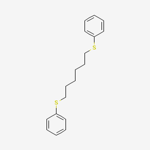 6-Phenylsulfanylhexylsulfanylbenzene