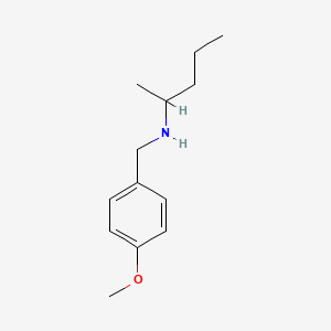 molecular formula C13H21NO B1462269 [(4-Methoxyphenyl)methyl](pentan-2-yl)amine CAS No. 1019472-43-5