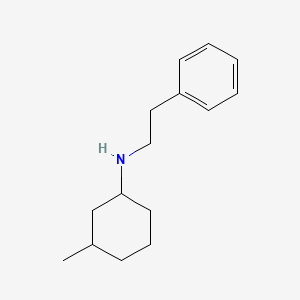 molecular formula C15H23N B1462270 3-methyl-N-(2-phenylethyl)cyclohexan-1-amine CAS No. 1019468-91-7