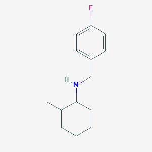 molecular formula C14H20FN B1462271 N-[(4-fluorophenyl)methyl]-2-methylcyclohexan-1-amine CAS No. 1019553-40-2