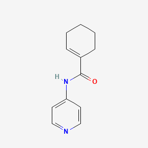 molecular formula C12H14N2O B14622748 N-(Pyridin-4-yl)cyclohex-1-ene-1-carboxamide CAS No. 55661-55-7