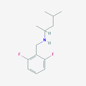 [(2,6-Difluorophenyl)methyl](4-methylpentan-2-yl)amine
