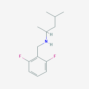 molecular formula C13H19F2N B1462279 [(2,6-Difluorophenyl)methyl](4-methylpentan-2-yl)amine CAS No. 1096853-44-9