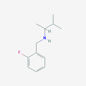 molecular formula C12H18FN B1462281 [(2-Fluorophenyl)methyl](3-methylbutan-2-yl)amine CAS No. 1019487-54-7