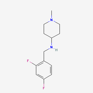 N-[(2,4-difluorophenyl)methyl]-1-methylpiperidin-4-amine