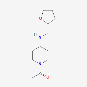 1-(4-{[(Oxolan-2-yl)methyl]amino}piperidin-1-yl)ethan-1-one