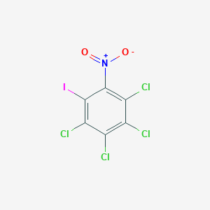 1,2,3,4-Tetrachloro-5-iodo-6-nitrobenzene