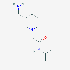 2-[3-(aminomethyl)piperidin-1-yl]-N-(propan-2-yl)acetamide