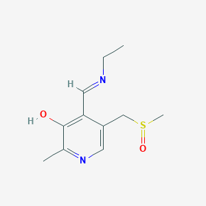 4-[(Ethylamino)methylidene]-5-[(methanesulfinyl)methyl]-2-methylpyridin-3(4H)-one