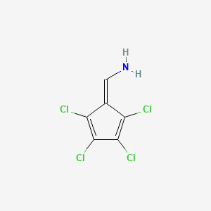 1-(2,3,4,5-Tetrachlorocyclopenta-2,4-dien-1-ylidene)methanamine