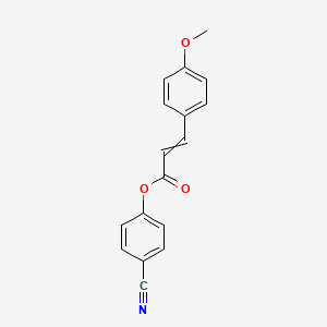 2-Propenoic acid, 3-(4-methoxyphenyl)-, 4-cyanophenyl ester