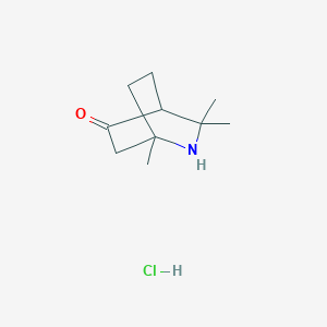 1,3,3-Trimethyl-2-azabicyclo[2.2.2]octan-5-one;hydrochloride