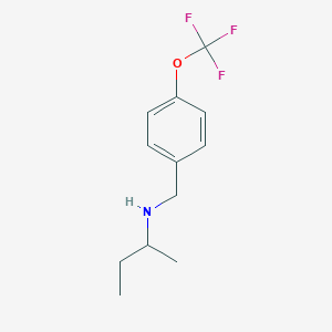 (Butan-2-yl)({[4-(trifluoromethoxy)phenyl]methyl})amine
