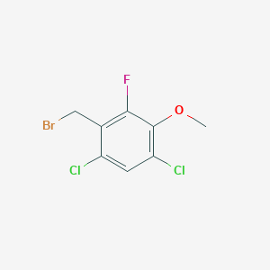 molecular formula C8H6BrCl2FO B1462308 4,6-Dichloro-2-fluoro-3-methoxybenzyl bromide CAS No. 2149602-14-0