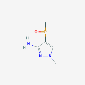molecular formula C6H12N3OP B1462309 (3-Amino-1-methyl-1H-pyrazol-4-yl)dimethylphosphine oxide CAS No. 2243511-85-3