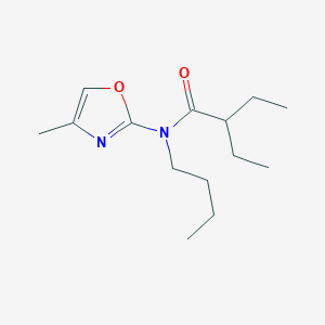 N-Butyl-2-ethyl-N-(4-methyl-1,3-oxazol-2-yl)butanamide