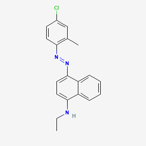 4-[(E)-(4-Chloro-2-methylphenyl)diazenyl]-N-ethylnaphthalen-1-amine