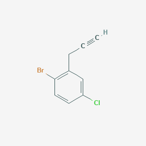 molecular formula C9H6BrCl B1462310 1-Bromo-4-chloro-2-(prop-2-yn-1-yl)benzene CAS No. 2228712-21-6