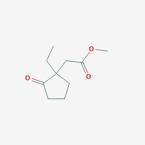 Cyclopentaneacetic acid, 1-ethyl-2-oxo-, methyl ester