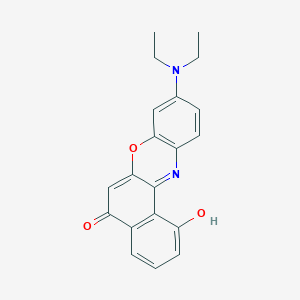 5H-Benzo[a]phenoxazin-5-one, 9-(diethylamino)-1-hydroxy-