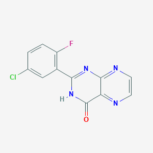 2-(5-Chloro-2-fluorophenyl)pteridin-4(3H)-one