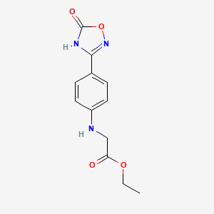 Ethyl 2-(4-(5-oxo-4,5-dihydro-1,2,4-oxadiazol-3-yl)phenylamino)acetate