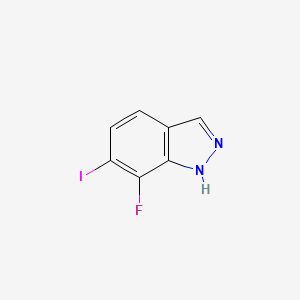 molecular formula C7H4FIN2 B1462323 7-Fluor-6-iod-1H-Indazol CAS No. 2227272-43-5