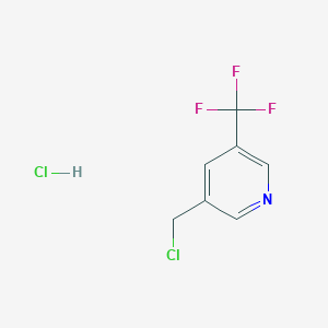 molecular formula C7H6Cl2F3N B1462325 3-(氯甲基)-5-(三氟甲基)吡啶盐酸盐 CAS No. 1803590-66-0