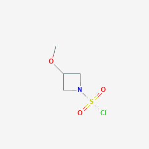 molecular formula C4H8ClNO3S B1462326 3-甲氧基氮杂环丁烷-1-磺酰氯 CAS No. 1803587-39-4