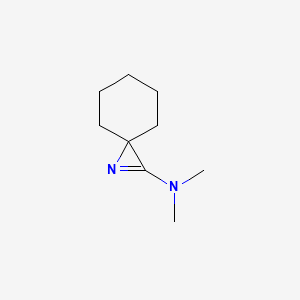 1-Azaspiro[2.5]oct-1-en-2-amine, N,N-dimethyl-