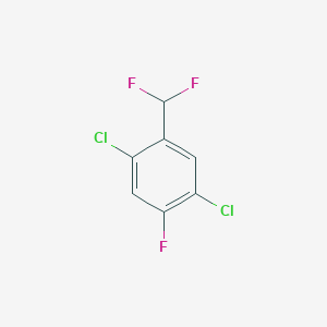 molecular formula C7H3Cl2F3 B1462331 2,5-Dichloro-4-fluorobenzodifluoride CAS No. 1803835-15-5