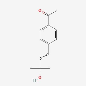 1-[4-(3-Hydroxy-3-methylbut-1-en-1-yl)phenyl]ethan-1-one