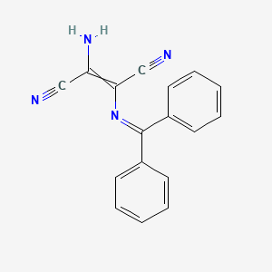 2-Amino-3-[(diphenylmethylidene)amino]but-2-enedinitrile