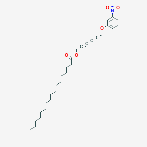 6-(3-Nitrophenoxy)hexa-2,4-diyn-1-YL octadecanoate