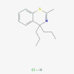 4H-1,3-Benzothiazine, 2-methyl-4,4-dipropyl-, hydrochloride