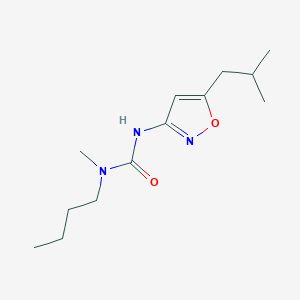 N-Butyl-N-methyl-N'-[5-(2-methylpropyl)-1,2-oxazol-3-yl]urea