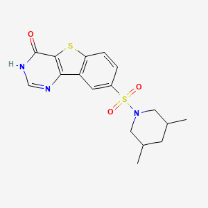 B1462376 8-[(3,5-Dimethylpiperidin-1-yl)sulfonyl][1]benzothieno[3,2-d]pyrimidin-4(3H)-one CAS No. 440627-35-0