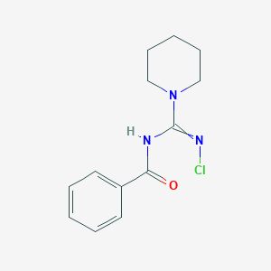 N-[(Chloroimino)(piperidin-1-yl)methyl]benzamide