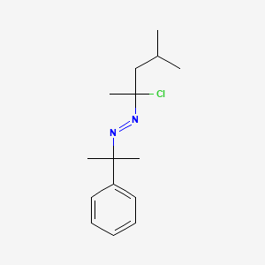 (E)-1-(2-Chloro-4-methylpentan-2-yl)-2-(2-phenylpropan-2-yl)diazene