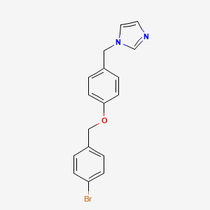 1-({4-[(4-Bromophenyl)methoxy]phenyl}methyl)-1H-imidazole