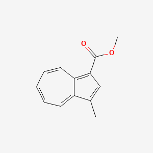 molecular formula C13H12O2 B14623854 1-Azulenecarboxylic acid, 3-methyl-, methyl ester CAS No. 54654-47-6