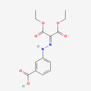 3-[2-(1,3-Diethoxy-1,3-dioxopropan-2-ylidene)hydrazinyl]benzoic acid