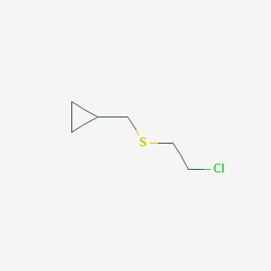 {[(2-Chloroethyl)sulfanyl]methyl}cyclopropane