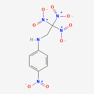 4-Nitro-N-(2,2,2-trinitroethyl)aniline