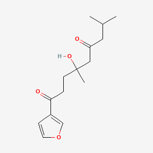 1-(Furan-3-yl)-4-hydroxy-4,8-dimethylnonane-1,6-dione